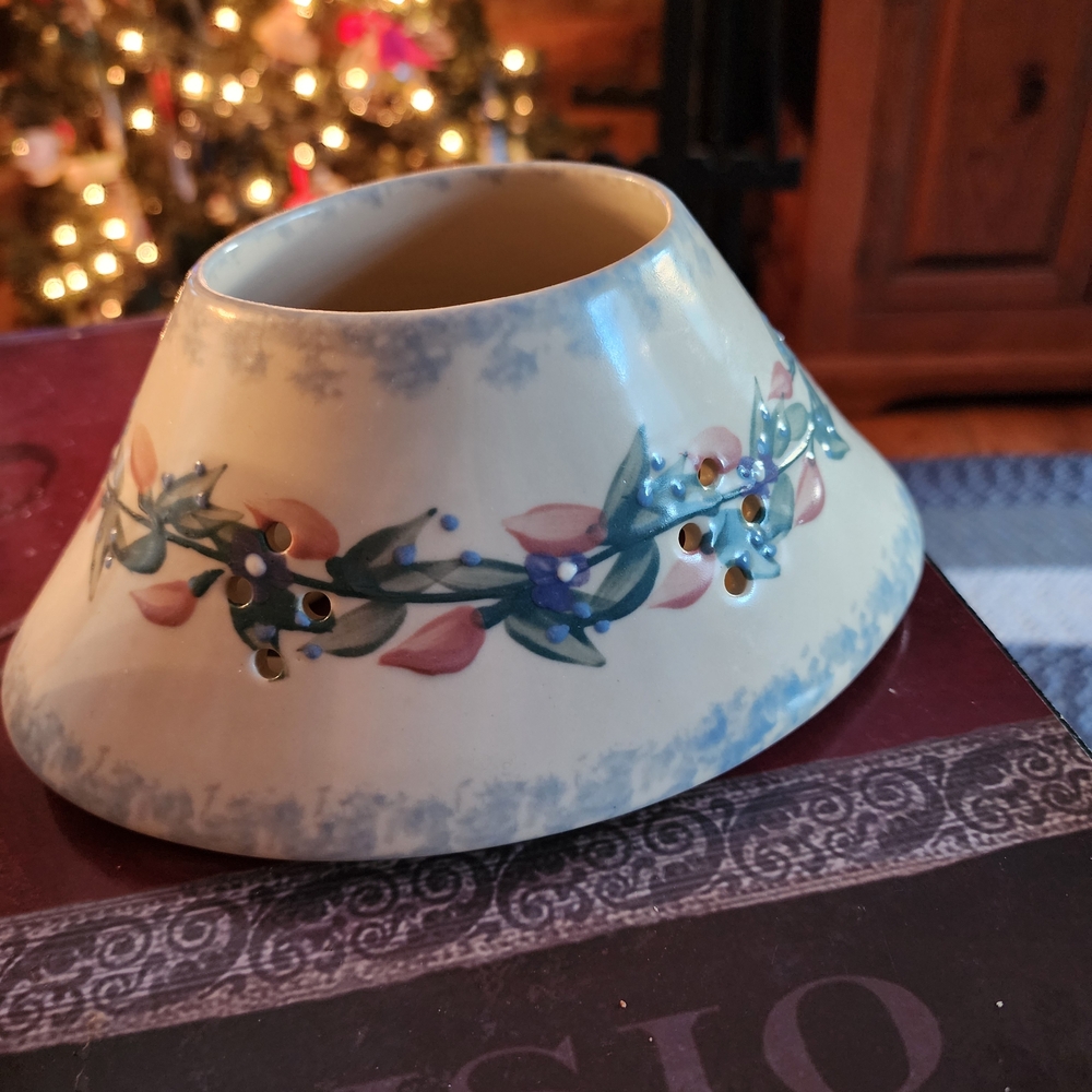 Floral Ceramic Lampshade For Oval Candle I Believe Its Yankee Candle